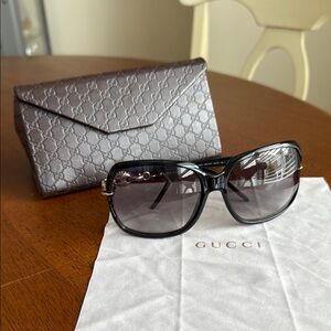 Gucci Black Sunglasses with Case